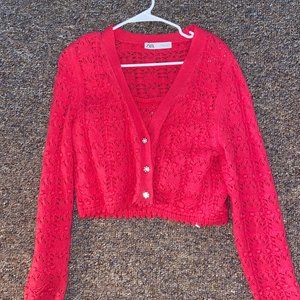 Zara matching cardigan and tank